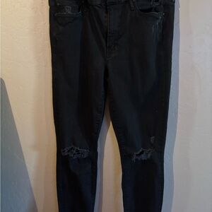 MOTHER LOOKER Ankle Fray Jeans